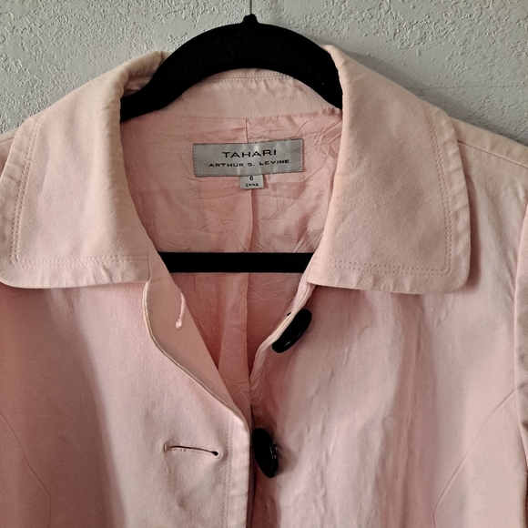Tahari by Arthur S. Levine Pink Peacoat - Picture 3 of 9